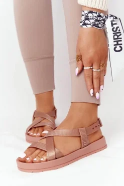 Pachnące Gumowe Sandaly Eco Friendly ZAXY HH285167 Nude