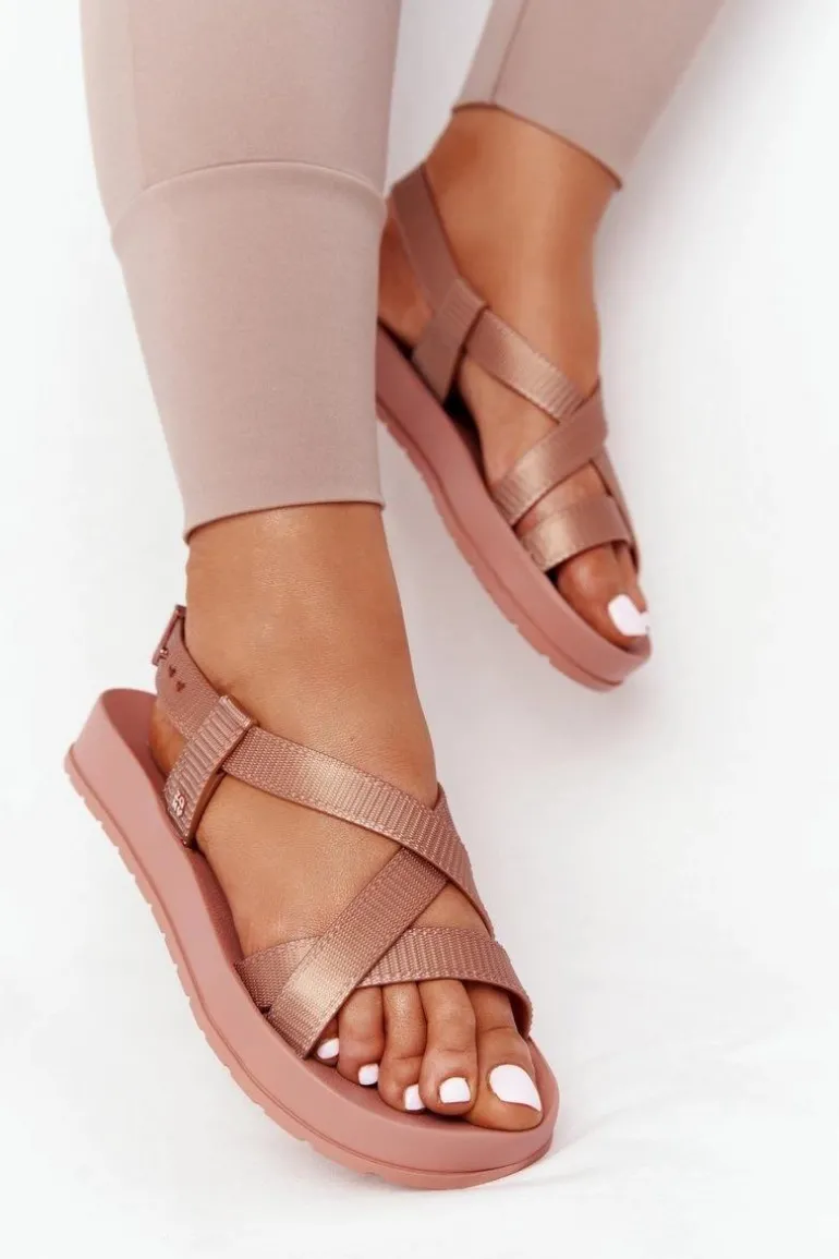 Pachnące Gumowe Sandaly Eco Friendly ZAXY HH285167 Nude