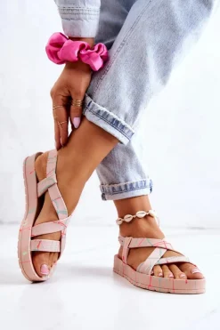 Pachnące Gumowe Sandały Eco Friendly ZAXY HH285266 Nude