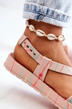 Pachnące Gumowe Sandały Eco Friendly ZAXY HH285266 Nude