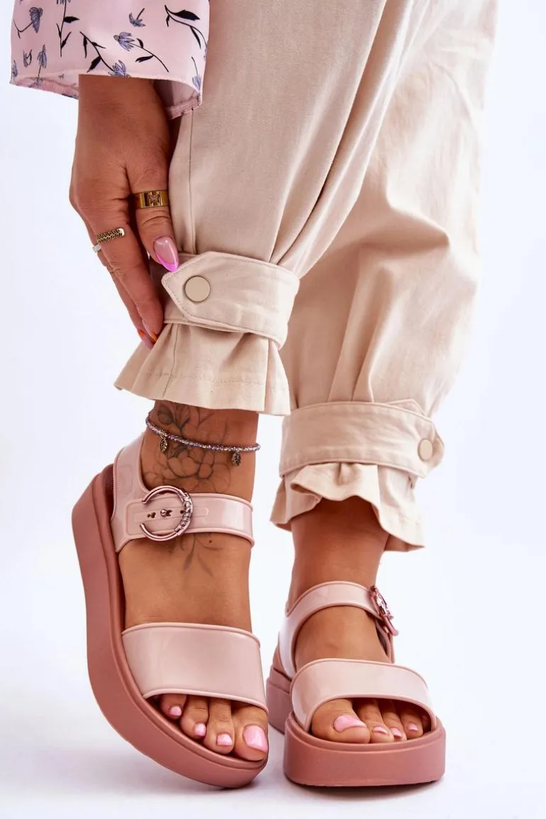 Pachnące Hipoalergiczne Sandały ZAXY JJ285242 Nude