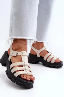 Pachnące Sandały Damskie ZAXY NN285040 Jasnobeżowe