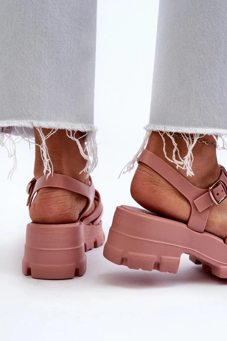 Pachnące Sandały Damskie ZAXY NN285038 Brudny Róż