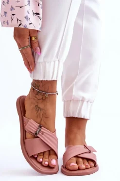 Pachnące Wegańskie Klapki ZAXY JJ285216 Nude