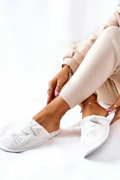 Papcie Błyszczące Kotki Z Uszami Białe Kaisy