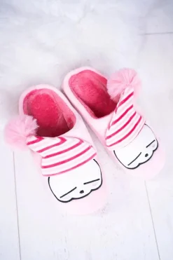 Papcie damskie Domowe Jasno Różowe Mashimaro