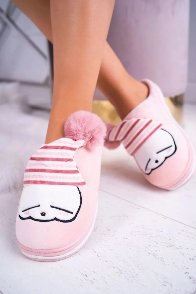 Papcie damskie Domowe Różowe Mashimaro