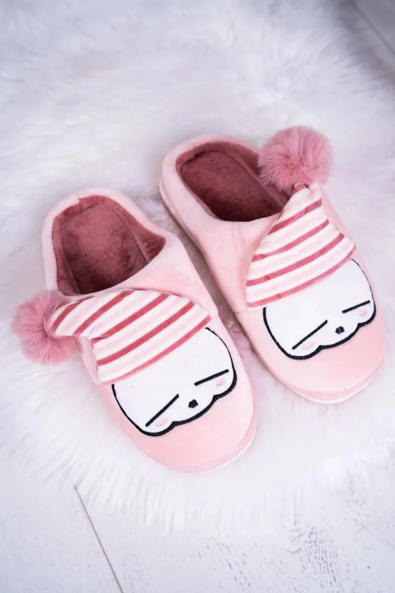 Papcie damskie Domowe Różowe Mashimaro