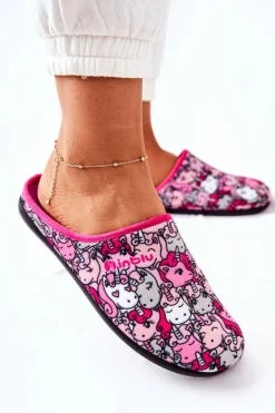 Papcie Klapki Befado Jednorożce 155D201 Różowe