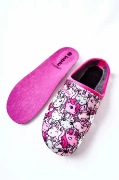 Papcie Klapki Befado Jednorożce 155D201 Różowe