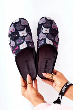 Papcie Klapki Befado Pingwinki 155D202 Czarne