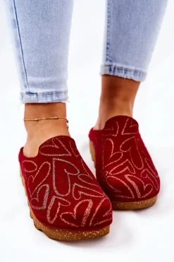 Papcie Klapki Profilaktyczne Inblu DK07-016 Czerwone