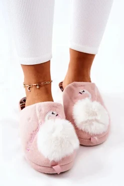 Papcie Ocieplane Łabędź Jasnoróżowe Reya