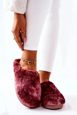 Papcie Ocieplane Futrzane Różowe Mecy