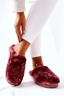 Papcie Ocieplane Futrzane Różowe Mecy