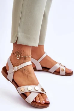 Płaskie Sandały S.Barski KV-5541-35 Nude