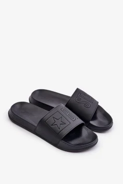 Piankowe Klapki Damskie Big Star OO274040 Czarne