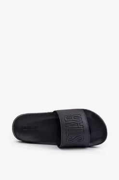 Piankowe Klapki Damskie Big Star OO274040 Czarne