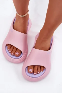 Piankowe Klapki Damskie Big Star RR274A587 Różowe