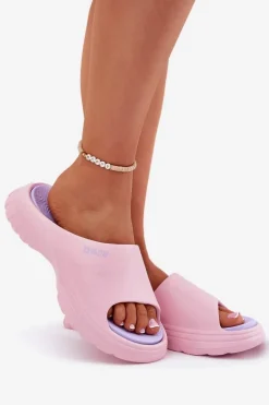 Piankowe Klapki Damskie Big Star RR274A587 Różowe