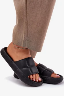 Piankowe Klapki Damskie LEE MAYA SLIDER WOMEN LOW 50251016 Czarne