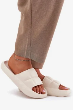 Piankowe Klapki Damskie LEE MAYA SLIDER WOMEN LOW 50251016 Beżowe