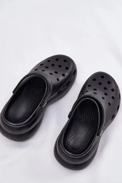 Piankowe Klapki Damskie Na Masywnej Podeszwie Big Star RR274A118 Czarne