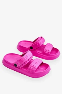 Piankowe Klapki Sandałki Fuksja Lirell