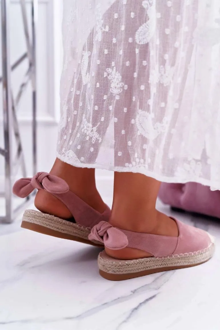 Różowe Espadryle Damskie Tenisówki Moriente