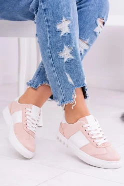 Różowe Trampki Tenisówki Bati