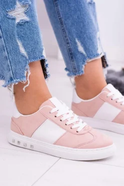 Różowe Trampki Tenisówki Bati