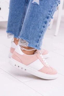 Różowe Trampki Tenisówki Bati