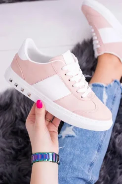 Różowe Trampki Tenisówki Bati