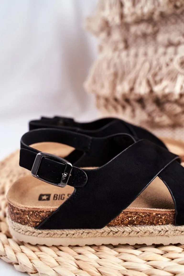 Sandałki Dziecięce Big Star Czarne FF374168