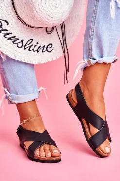 Sandały Damskie Big Star Czarne FF274621