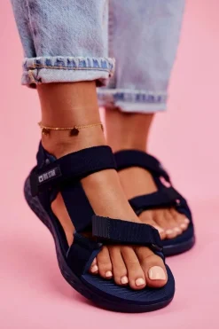 Sandały Damskie Big Star FF274A601 Granatowe