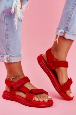 Sandały Damskie Big Star FF274A602 Czerwone