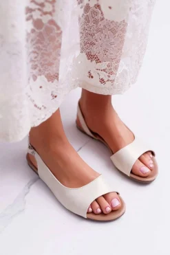 Sandały Damskie Jasno Złote Prius