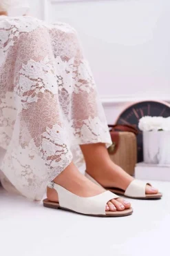 Sandały Damskie Jasno Złote Prius