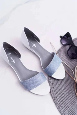 Sandały Damskie Maciejka Skórzane Białe 1971 Nomara