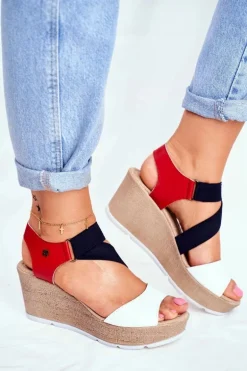 Sandały Damskie Na Koturnie Big Star Wsuwane FF276014