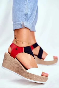 Sandały Damskie Na Koturnie Big Star Wsuwane FF276014