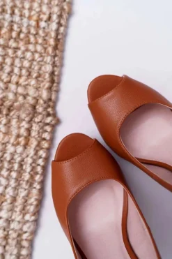 Sandały Damskie Na Obcasie Platformie Camel Lorajn