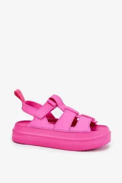 Sandały Damskie Na Platformie Fuksja Nitavelia