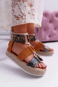 Sandały Damskie na Platformie Camel Ergola