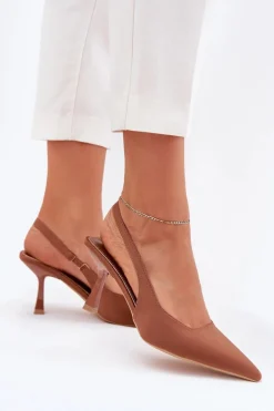 Sandały Damskie Na Szpilce Camel Lunira