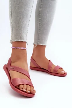 Sandały Damskie Z Brokatem 82429 Ipanema Vibe Sandal Fem Różowe