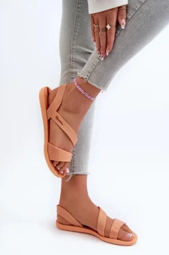 Sandały Damskie Z Brokatem 82429 Ipanema Vibe Sandal Fem Pomarańczowe