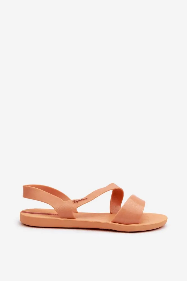 Sandały Damskie Z Brokatem 82429 Ipanema Vibe Sandal Fem Pomarańczowe