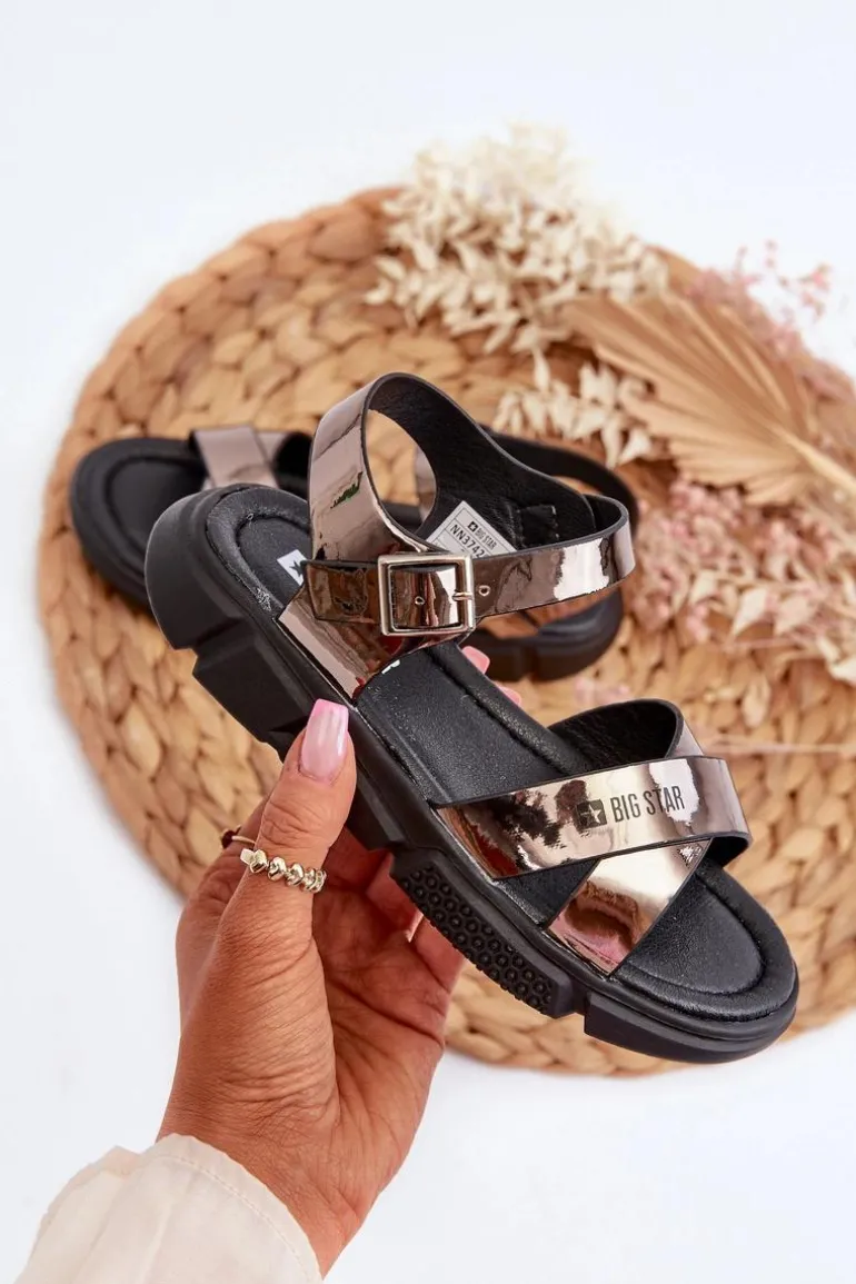 Sandały Dziewczęce Big Star NN374264 Czarne